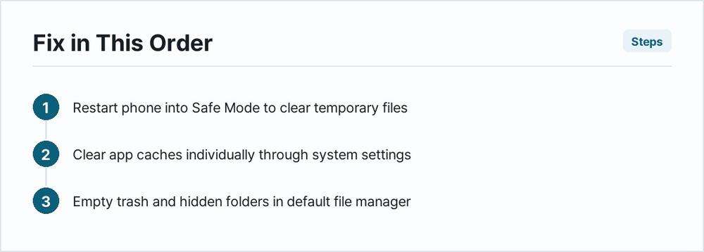 Fix in This Order