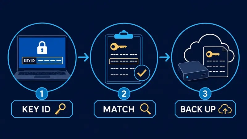 Safe BitLocker recovery decision flow