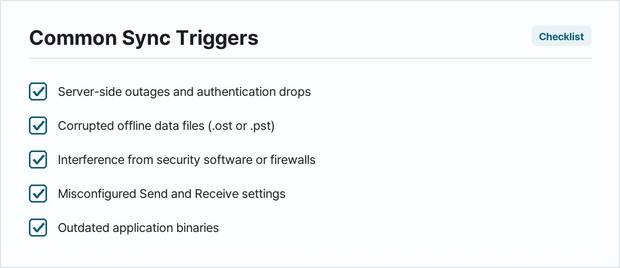Common Sync Triggers