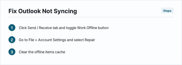 Fix Outlook Not Syncing