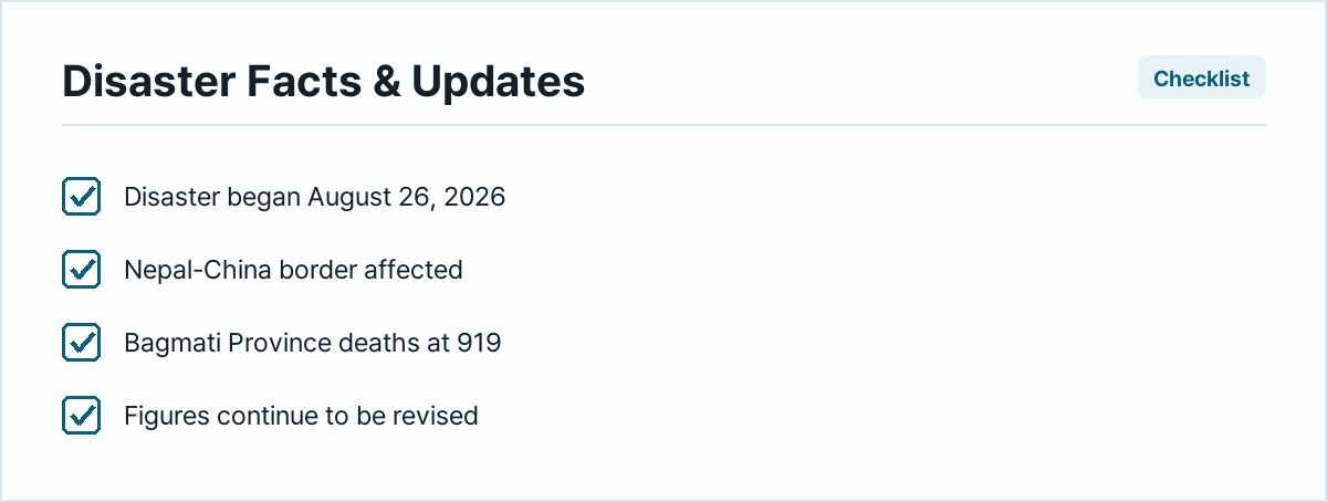 Disaster Facts & Updates