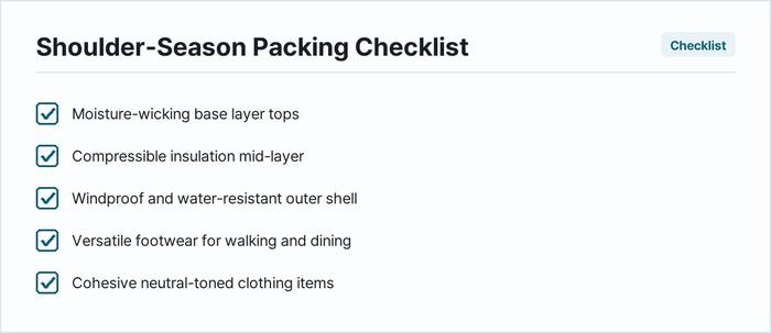 September Packing: Mastering Two-Season Travel